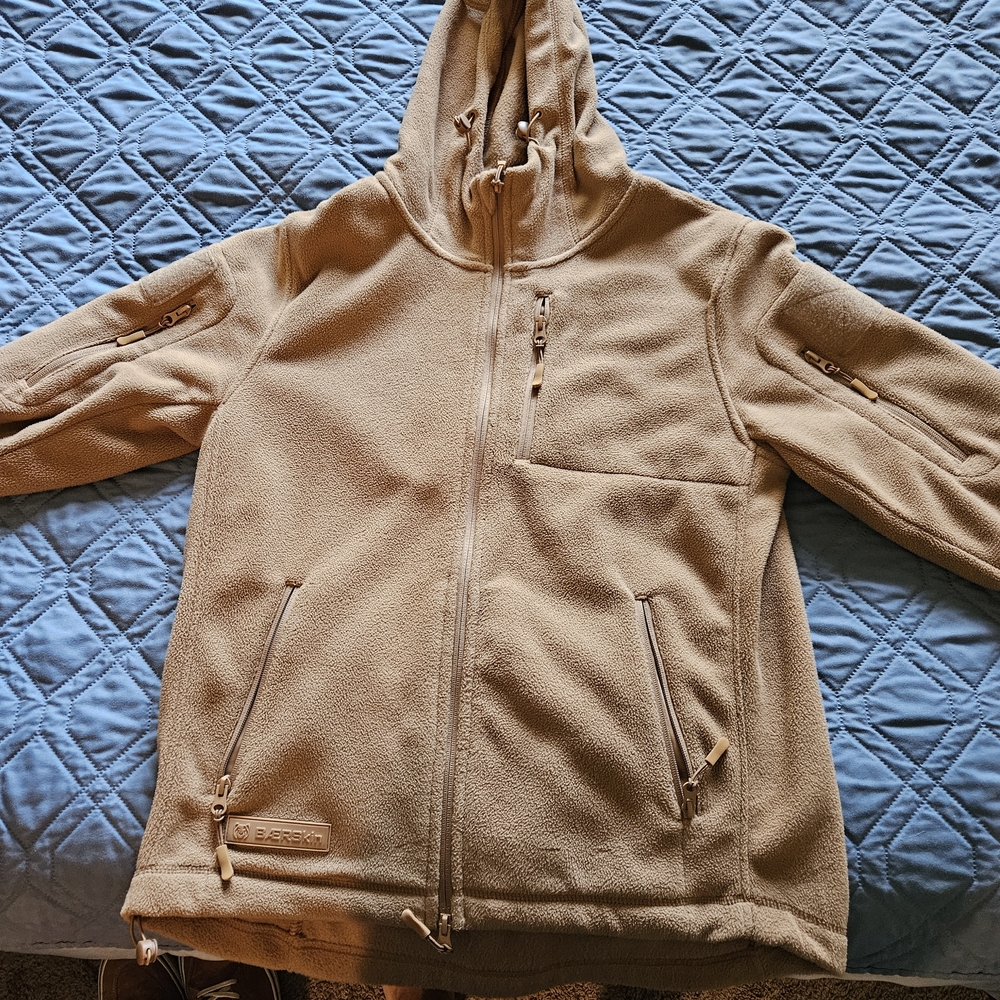 Men's Tan Fleece Performance Jacket